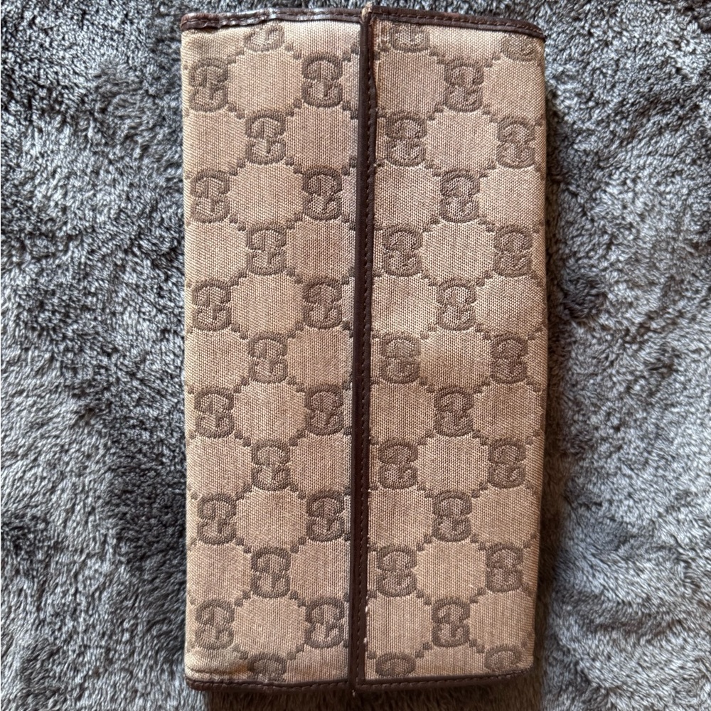 Vintage Gucci Brown Monogram Wallet